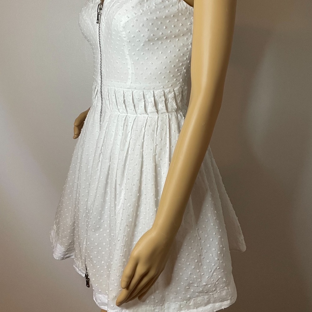 ❌ SOLD! Topshop white zipper up skater dress - Picture 7 of 14